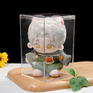 Große Klare PS-Material Vitrine Staubdichte Aufbewahrungsbox für Puppen Anime-Figuren Plüschtiere Sammlung Transparente Ausstellungsvitrine - Product Image 5