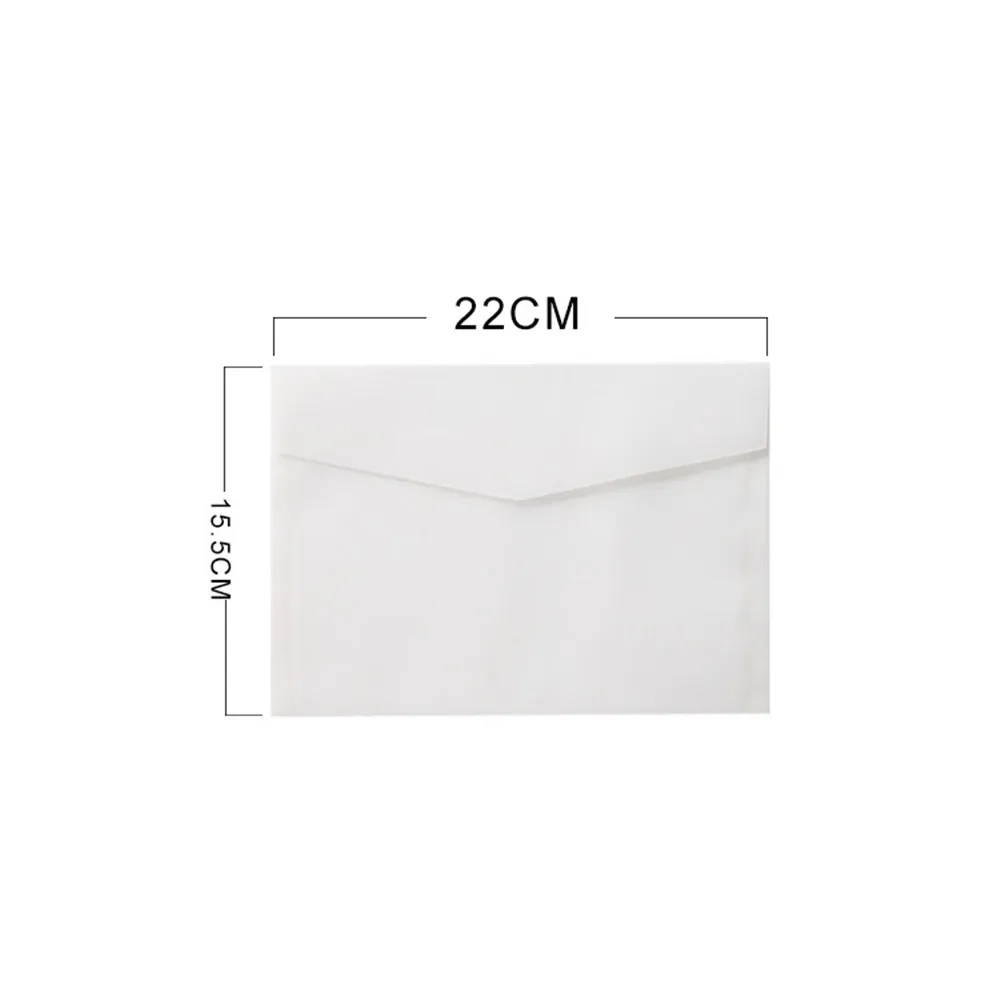 Kertas sulfat amplop transparan amplop bening amplop kertas tembus cahaya putih untuk pesta kartu undangan surat faktur