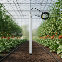 Sonde de température et d'humidité du sol intégrée pour l'agriculture, tube en PVC, capteur d'humidité du sol multi-profondeurs, précision de 3 %