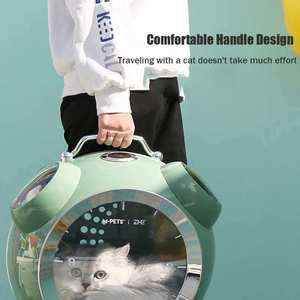 Kinghon Portable Backpack for Outdoor Use Space Capsule Portable Breathable Cat Backpack Cat Travel <b>Bag</b> Plastic <b>Clock</b> <b>Bag</b> - Product Image 4