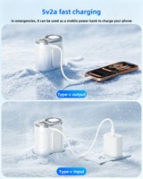 Ventilateur portable mini USB rechargeable avec clip de ceinture et sangle de cou pour voiture et camping-car, idéal pour l'extérieur