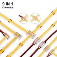 Connecteur de bande LED en plastique 8mm 10mm sans soudure 2 broches, pour éclairage intérieur haute luminosité 60W, sans joint d'angle, pour usage en gros