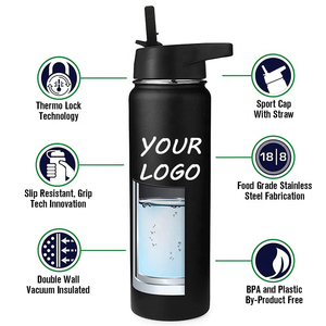 Bouteille d'eau isotherme Aquaflask en acier inoxydable de 64 oz à double paroi sous vide avec couvercle à corde, résistante à l'eau bouillante, maintien thermique 24-36 heures - Product Image 2