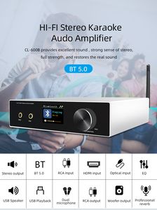 Amplificador Estéreo Profesional para Karaoke y Cine en Casa Cloudyx CL-600B |   5.0 AirPlay 2 H-DMI ARC Metal 2x50W Compatible con Flac/Aac - Product Image 3