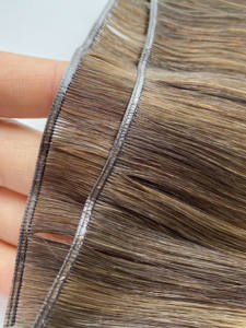 2025 Super Review Cabello humano Las puntas gruesas se pueden cortar Cabello humano invisible Thin Genius Weft - Product Image 6