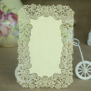 Carte d'invitation <span class=keywords><strong>de</strong></span> <span class=keywords><strong>mariage</strong></span> découpée au laser personnalisée décoration <span class=keywords><strong>de</strong></span> fête <span class=keywords><strong>de</strong></span> carte nominative - Product Image 6