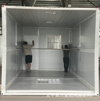 Contenedor Plegable Prefabricado de 20 pies, Contenedor de Acero Portátil Impermeable, Listo para Habitar, Fácil de Montar, para Vivienda