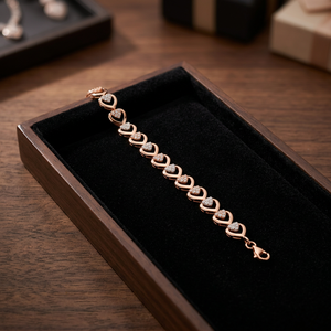 Elegante Pulsera con Dijes de Pétalos y Diseño de Cuentas, Accesorio de Joyería de Moda para Mujeres y Adolescentes, Ideal para Uso Diario y Regalos para Fiestas - Product Image 4