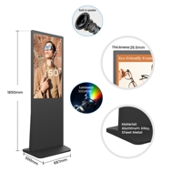 Écran d'affichage numérique LCD 43/65 pouces avec WiFi et télécommande pour magasin de détail et terminal aéroportuaire