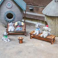 Chaise à bascule en bois de style européen, simple, rétro et nostalgique, décoration pour la maison, cadeau d'anniversaire pour les clients, mignonne