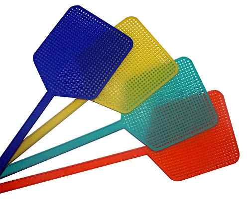 Scacciamosche Telescopico Allungabile – Manico In Acciaio Inox – Lunghezza Max 63 Cm – Per Interni Ed Esterni (Blu)