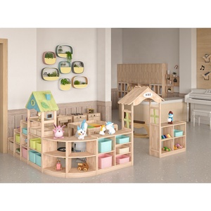 Ensemble table et chaises pour enfants, design moderne, meubles en bois massif pour élèves de la maternelle - Product Image 3