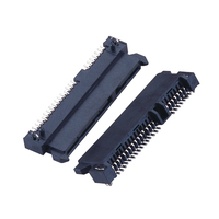 Soulin venta directa de fábrica SATA 7 + 15P conector hembra Material de latón SMT adaptador de disco duro excelente conector SATA