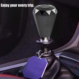 Pomo de palanca de cambios de aleación de aluminio con forma de diamante, adaptador de 8, 10 y 12mm para palanca de cambios de coche, colores negro, rojo, amarillo, azul y morado - Product Image 3
