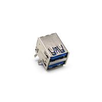 Conectores USB A Macho de Buena Calidad, Tipo 3.0, Puerto Dual Hembra, Conector USB A Hembra de 90 Grados para Computadora