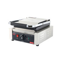 Mini-friteuse électrique professionnelle à tête unique en acier inoxydable, facile à nettoyer, entièrement plate