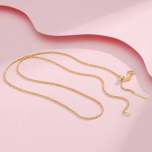 Cadenas de cuerda de 1,2mm Plata de Ley 925 Italia enlace fino ajustable corazón <span class=keywords><strong>poste</strong></span> trenzado collar joyería fina rollo al por mayor - Product Image 5