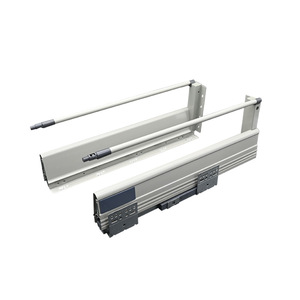 Corredera para cajón Kangxin de acero laminado en frío de 1.2 mm con cierre suave y soporte inferior oculto de 12, 14, 16, 18, 20, 22 pulgadas para muebles - Product Image 4