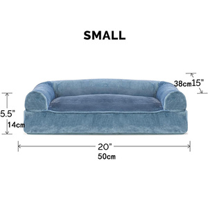 Cama Ortopédica Rectangular Apilable para Perros Grandes, Color Verde Claro, Personalizada por el Fabricante, con Funda Extraíble de Felpa Corta para Mascotas - Product Image 6