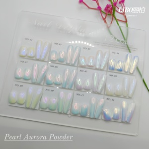 Nouveauté Australie Poudre blanche Aurora 12 couleurs Nail Art Fairy Pigments fins - Product Image 6