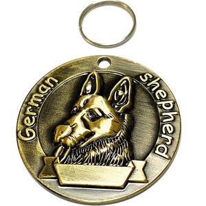 Placa de Identificación para Perros con Relieve Tridimensional, Grabable, Antipérdida, Accesorios para Mascotas - Product Image 1