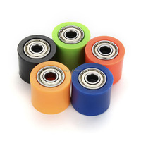 Poulie à rouleaux en caoutchouc à roulement à billes revêtue de nylon personnalisée pour convoyeur à roulettes de fenêtre de porte-Coupe personnalisée