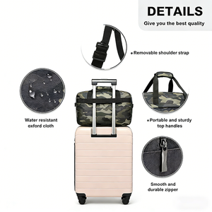 Borsa da Viaggio Impermeabile 20L Sottosedile, <span class=keywords><strong>Borsone</strong></span> Sportivo Mimetico <span class=keywords><strong>per</strong></span> Palestra, Weekend e Viaggi in <span class=keywords><strong>Aereo</strong></span> <span class=keywords><strong>per</strong></span> Uomo e Donna - Product Image 3