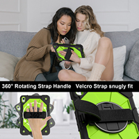 Funda Resistente WESOROL para iPad A16 11.ª Generación 2025, iPad 10.ª Generación 10.9 2022 con Soporte de 360°, Correa de Mano y Correa para Hombro, en Negro, Amarillo y Verde