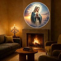 Projecteur de motifs TSINYE Dieu et Jésus – Six motifs différents pour changer, lumière décorative de fond de plafond de chambre, décoration d'église