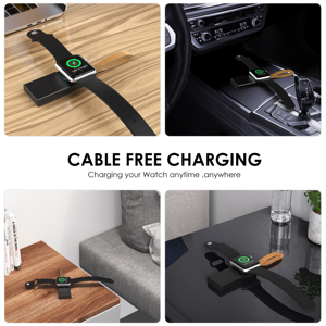 <span class=keywords><strong>IWatch</strong></span> Magnetic Wireless Charger Powerbanks 1000mAh Power Bank Super Mini con cordón Portable 2,5 W Smartwatch Power Banks - Product Image 4