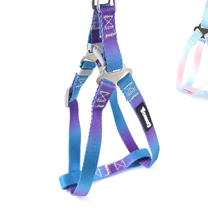 Harnais pour animaux de compagnie en nylon 2,5 pouces, dégradé arc-en-ciel, triangle, 2,5*50-70 cm - Product Image 3