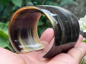 Hand Carved Buffalo Horn Bangles Natural Crafts <b>Jewelry</b> For Women Traditional Art <b>Inspired</b> Style And Elegant Fashion Accessories - Product Image 6