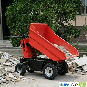 Mini-benne électrique écologique, compacte 300 °   Chariot à benne basculante flexible pour chantier - Product Image 6