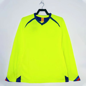 Maillot de football Blockcore Barcelone 05-06, maillot à manches longues, extérieur, La Liga, maillot de football vintage, maillot de football rétro - Product Image 1