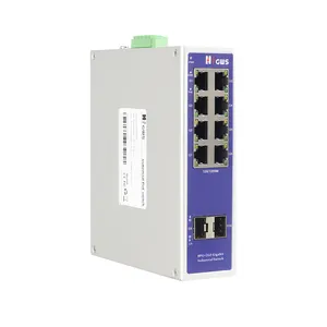 OEM 1000M 8 puertos PoE con 2*100/1000M SFP puerto industrial POE Network Switch no administrado para cámara IP