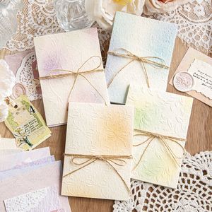 Mo Mo Light Special Paper, Série Couleurs Blush, Cahier à motifs imprimés en relief, style aquarelle, motif de teinture, sac de transport DIY - Product Image 2