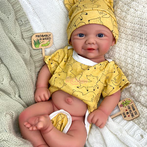 Bambole Reborn OEM Flessibili in <span class=keywords><strong>Silicone</strong></span> a Corpo Intero 17 Pollici Lavabili Vivienne con Bocca Aperta per Bambine/Bambini Ideali per Bambini e Collezionisti - Product Image 4