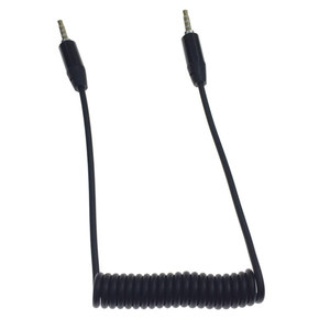 Câble <span class=keywords><strong>audio</strong></span> pour ordinateur/téléphone portable avec prise 3,5 mm, câble rétractable à ressort à 4 sections, microphone intégré - Product Image 5