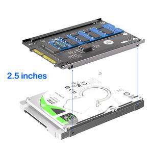 محول <span class=keywords><strong>M</strong></span>.2 NVMe SSD إلى U.2 SFF-8639 مع حامل معدني PCB مقاس 2.5 بوصة لـ SSD <span class=keywords><strong>M</strong></span>.2 Key <span class=keywords><strong>M</strong></span> بحجم 2230-2280 متوفر للخوادم وأجهزة سطح المكتب - Product Image 6