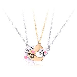 Merryshine Birthday Gift love Heart Forever Best Friend Best <strong>Sister</strong> 2 <strong>3</strong> 4 Best Friends <strong>Necklaces</strong> <strong>for</strong> 2 - Product Image 6