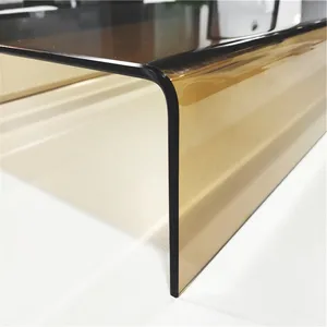 10 мм 12 мм супер прозрачный журнальный столик горячегибочное стекло