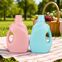 Bouteille Distributrice Vide Grande Capacité 1L 2L 3L pour la Maison, Bouteille en Plastique Colorée pour Lessive