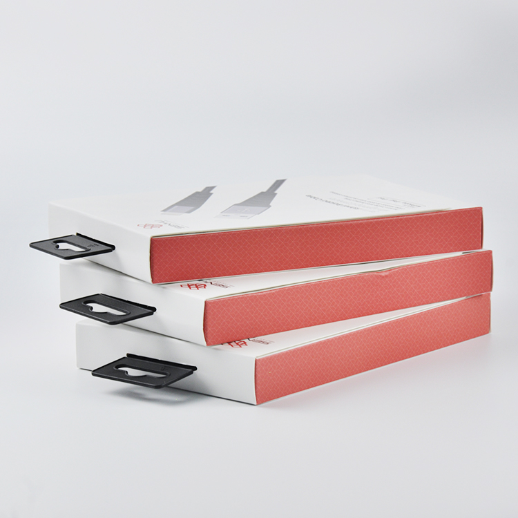 Eco-friendly Customized Paper Boxes for Consumer Electronics Recycled Material Telephone Cord Packaging Solutions