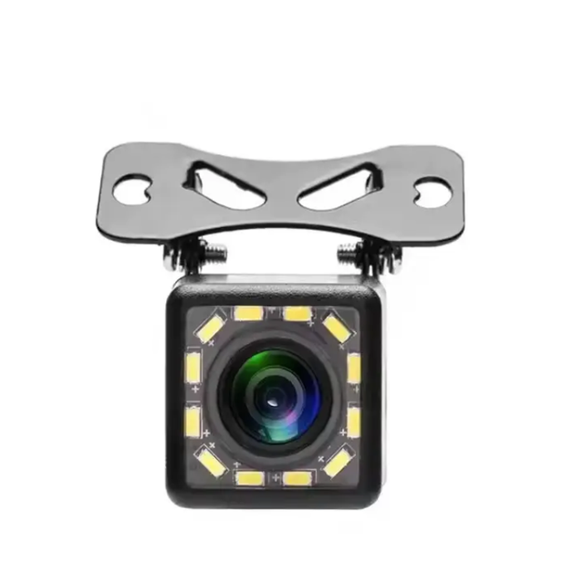 Factory Supply 12 LEDS Night Vision Car Backup Camera Waterproof HD Car Reverse Camera Car Rear View Camera With Parking Line