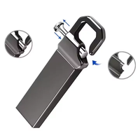 Memoria USB 3.0 Portátil Mini Metálica, Resistente al Agua, Ultra Delgada, para Copias de Seguridad Diarias