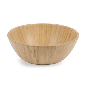 ชามสลัดไม้ไผ่ BSCI Factory สำหรับใช้ในชีวิตประจำวัน ชามเสิร์ฟอาหารไม้ ดีไซน์คลาสสิก เทคนิคการขัดเงา คุณสมบัติที่ยั่งยืน เหมาะสำหรับงานปาร์ตี้ - Product Image 1