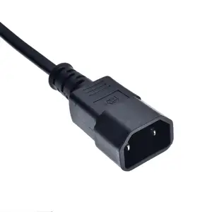 IEC 60320 C18 Kabel Daya Konektor Pria C18 Kabel Daya PDU