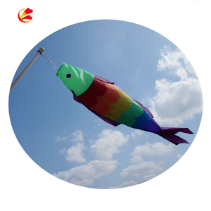 Windsock-banderas <span class=keywords><strong>de</strong></span> viento <span class=keywords><strong>de</strong></span> 100% poliéster, color rojo <span class=keywords><strong>y</strong></span> blanco, a buen precio, venta al por mayor - Product Image 4