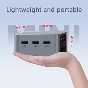 كمبيوتر Intel N95 Mini PC 16GB Ddr4 <span class=keywords><strong>2</strong></span> Nvme Wifi6 كمبيوتر ألعاب صغير مع جسم صغير - Product Image 2