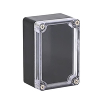 Boîte de jonction étanche IP66 de couleur noire Boîte de distribution de projet électronique en plastique OEM personnalisée d'accès extérieur